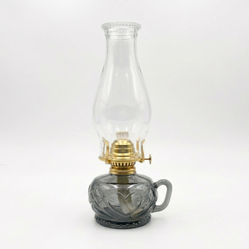 Brilagi - Petrolejová lampa MERLIN kouřová/šedá