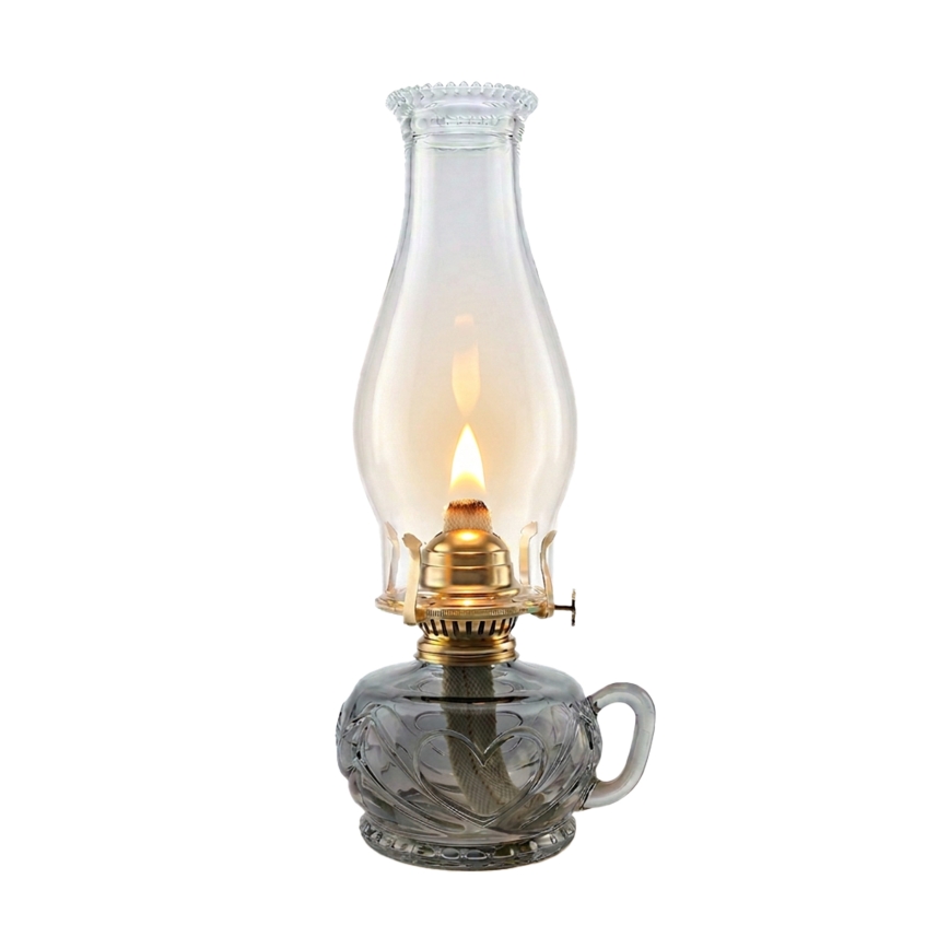 Brilagi - Petrolejová lampa MERLIN kouřová/šedá