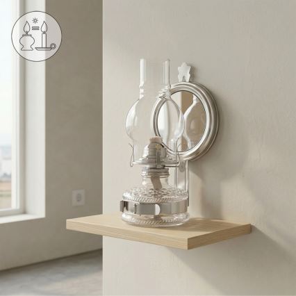 Brilagi - Petrolejová lampa MERLIN lesklý chrom