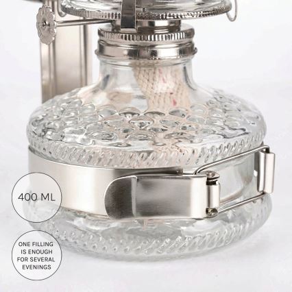 Brilagi - Petrolejová lampa MERLIN lesklý chrom