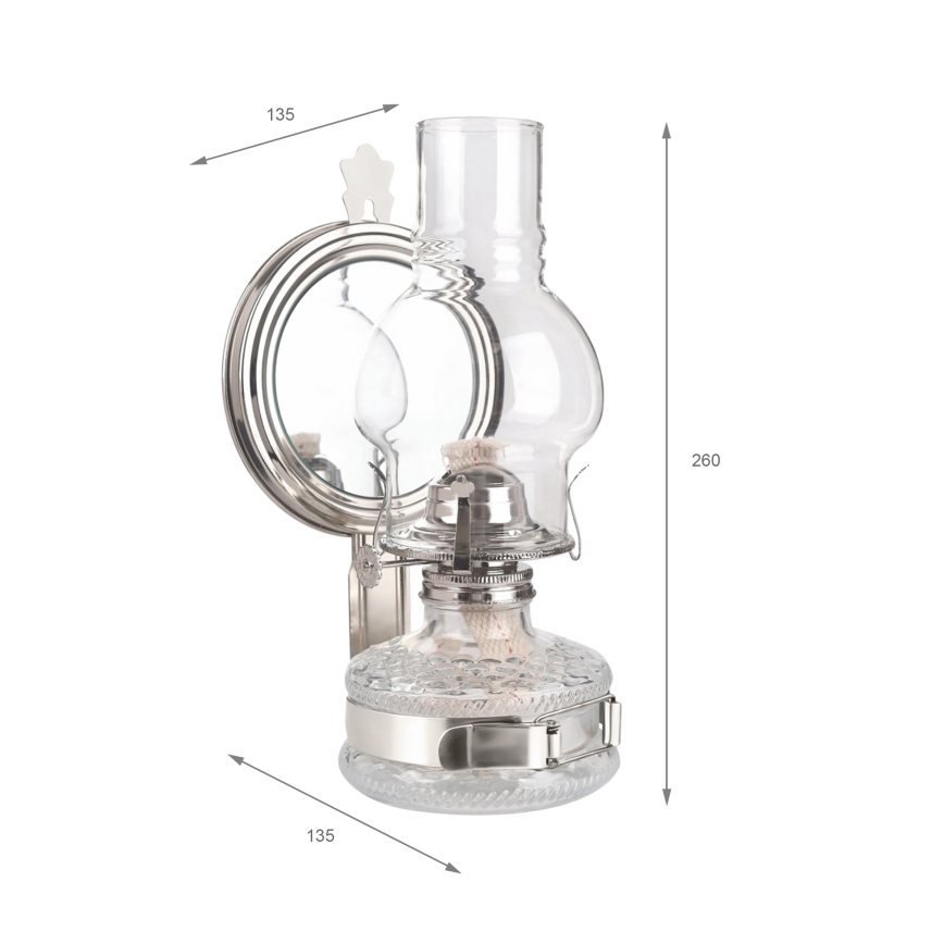 Brilagi - Petrolejová lampa MERLIN lesklý chrom