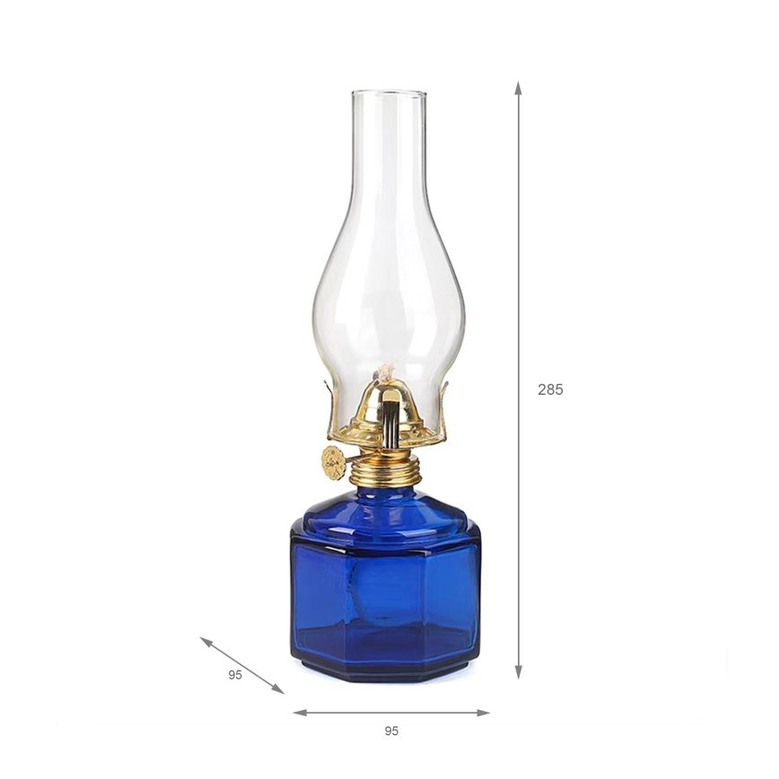 Brilagi - Petrolejová lampa MERLIN modrá