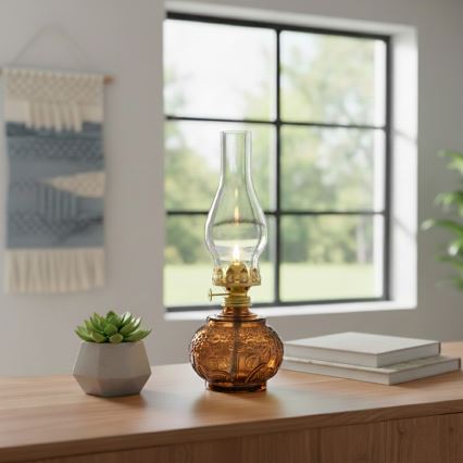 Brilagi - Petrolejová lampa MERLIN oranžová