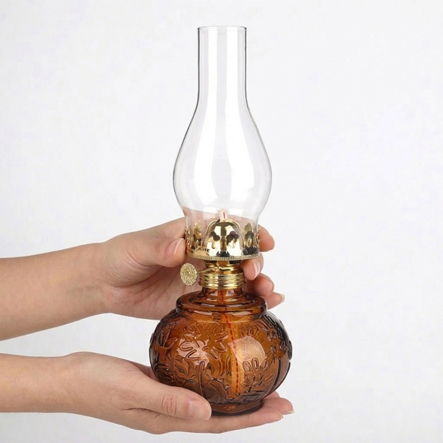 Brilagi - Petrolejová lampa MERLIN oranžová