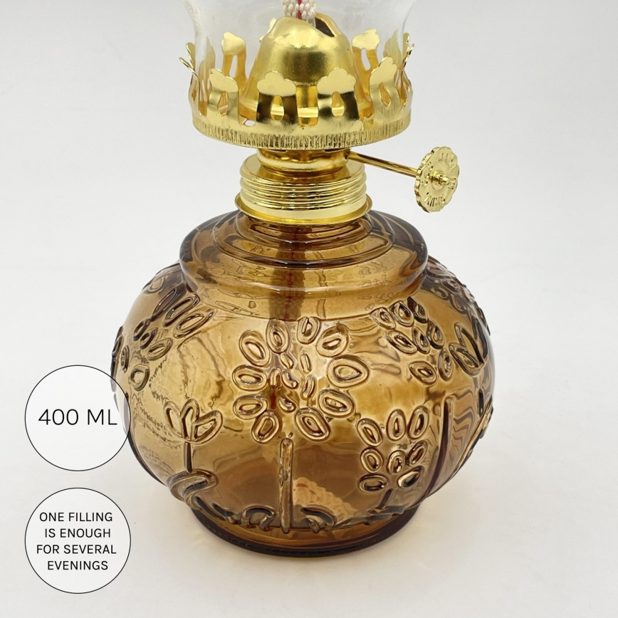 Brilagi - Petrolejová lampa MERLIN oranžová