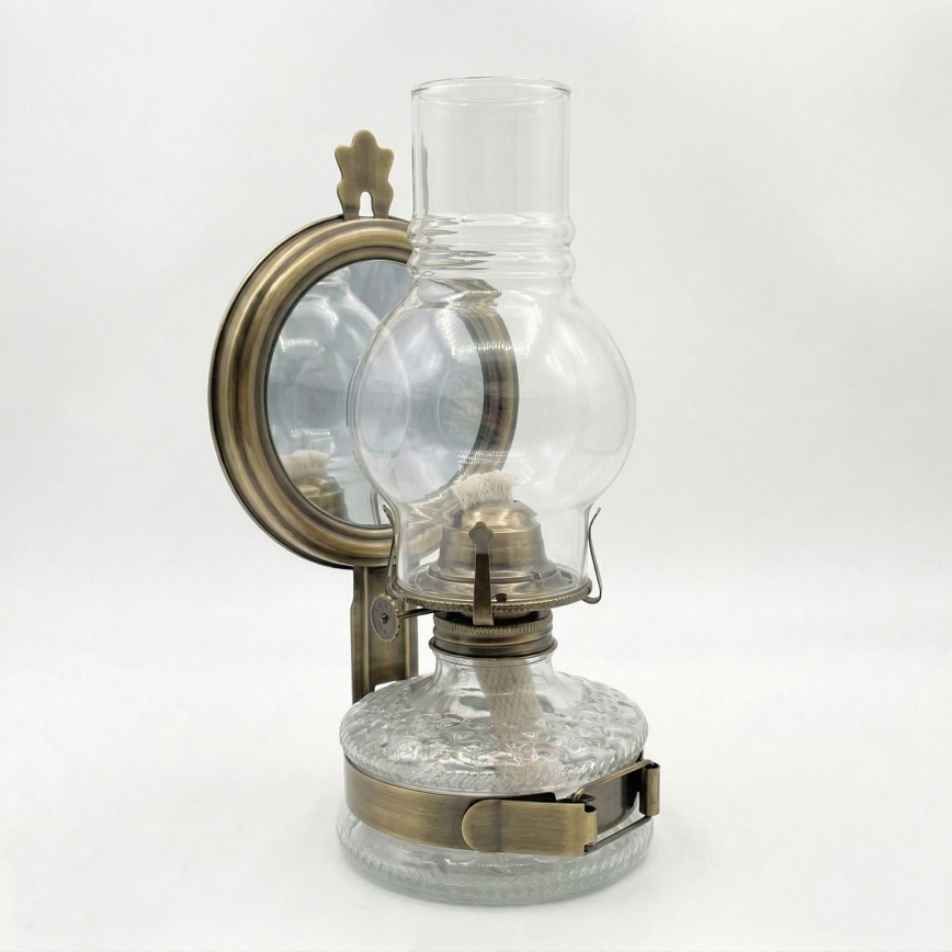 Brilagi - Petrolejová lampa MERLIN zlatá/patina