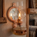 Brilagi - Petrolejová lampa se zrcadlem MERLIN bronzová/patina
