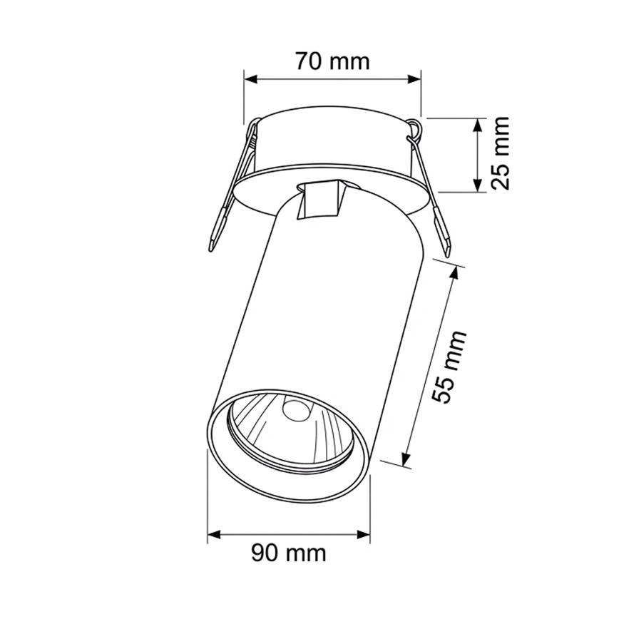 Brilagi - Podhledové svítidlo SELE 1xGU10/30W/230V bílá