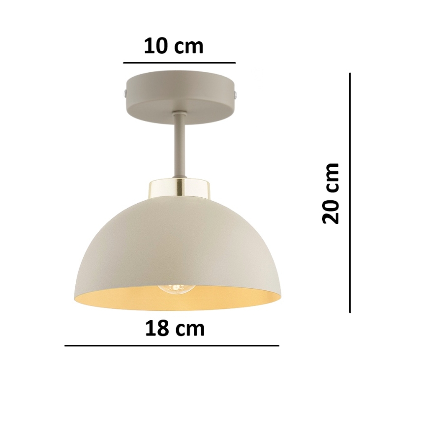 Brilagi - Přisazený lustr 1xE27/60W/230V béžová/zlatá