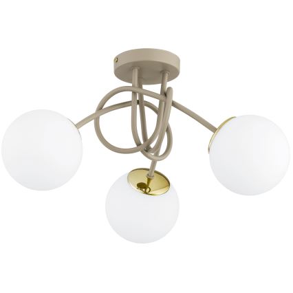 Brilagi - Přisazený lustr 3xE27/60W/230V béžová/zlatá