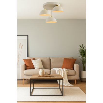 Brilagi - Přisazený lustr 3xE27/60W/230V béžová/zlatá