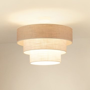 Brilagi - Přisazený lustr ALASKA LUNETA 1xE27/15W/230V pr. 45 cm šedá/krémová
