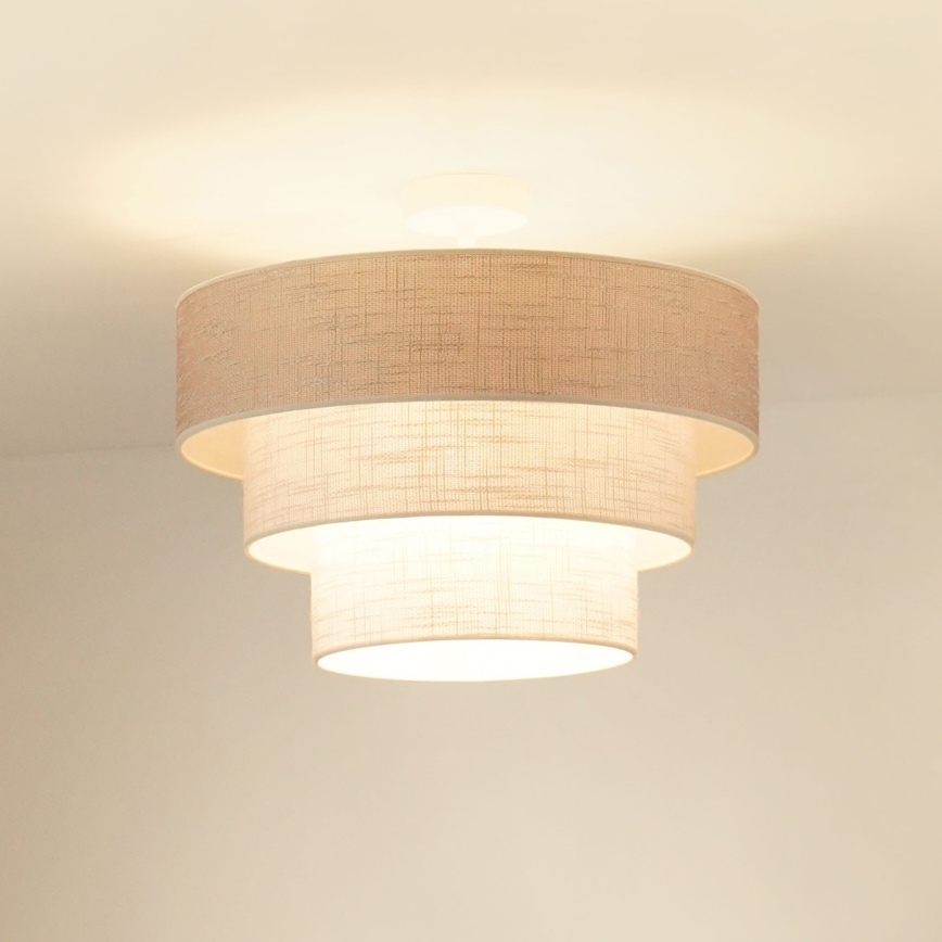 Brilagi - Přisazený lustr ALASKA LUNETA 1xE27/15W/230V pr. 45 cm šedá/krémová