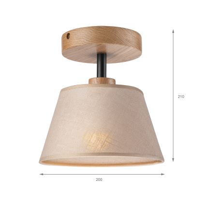 Brilagi - Přisazený lustr ANTHONY 1xE14/60W/230V dub/béžová
