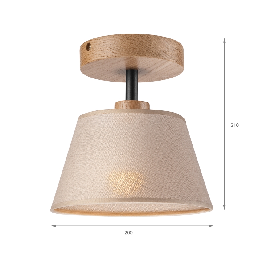 Brilagi - Přisazený lustr ANTHONY 1xE14/60W/230V dub/béžová