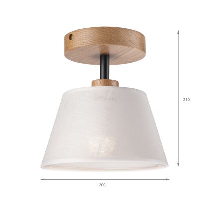 Brilagi - Přisazený lustr ANTHONY 1xE14/60W/230V dub/bílá