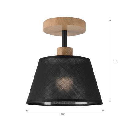Brilagi - Přisazený lustr ANTHONY 1xE14/60W/230V dub/černá