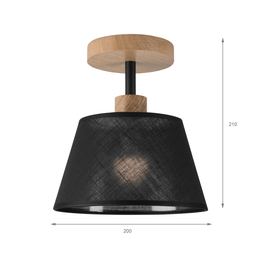 Brilagi - Přisazený lustr ANTHONY 1xE14/60W/230V dub/černá
