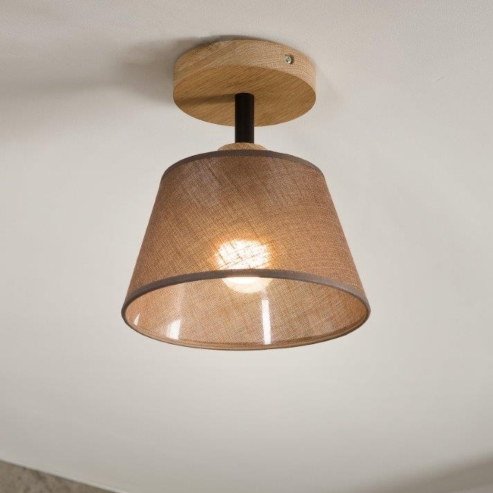 Brilagi - Přisazený lustr ANTHONY 1xE14/60W/230V dub/hnědá