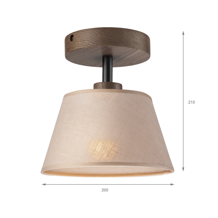 Brilagi - Přisazený lustr ANTHONY 1xE14/60W/230V dub ořech/béžová