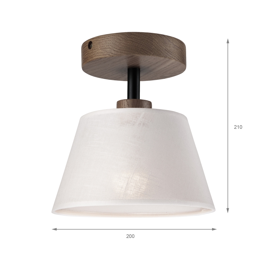 Brilagi - Přisazený lustr ANTHONY 1xE14/60W/230V dub ořech/bílá