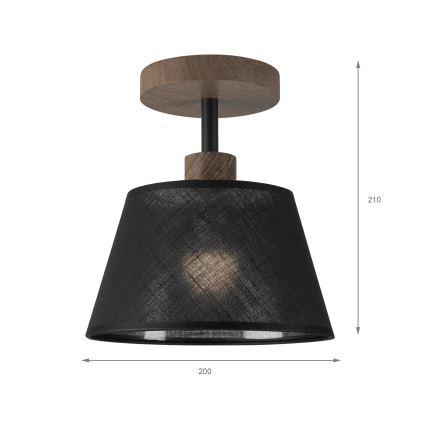 Brilagi - Přisazený lustr ANTHONY 1xE14/60W/230V dub ořech/černá