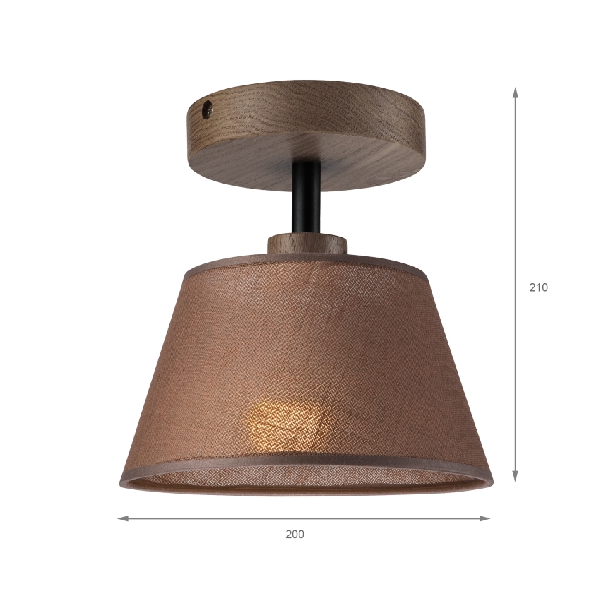 Brilagi - Přisazený lustr ANTHONY 1xE14/60W/230V dub ořech/hnědá
