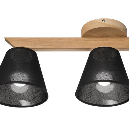 Brilagi - Přisazený lustr ANTHONY 3xE14/40W/230V dub/černá