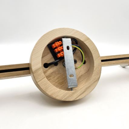 Brilagi - Přisazený lustr ANTHONY 3xE14/40W/230V dub/černá