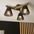 Brilagi - Přisazený lustr ANTHONY 3xE14/40W/230V dub ořech/černá