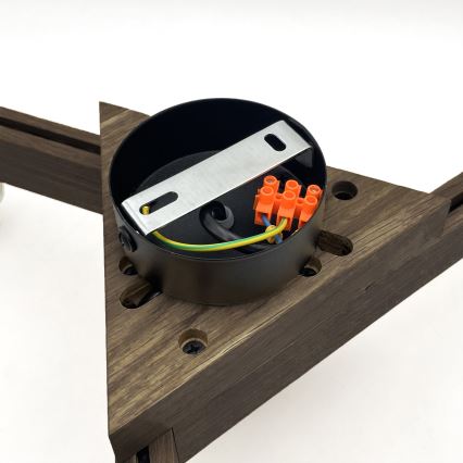 Brilagi - Přisazený lustr ANTHONY 3xE14/40W/230V dub ořech