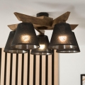 Brilagi - Přisazený lustr ANTHONY 5xE14/40W/230V dub ořech/černá