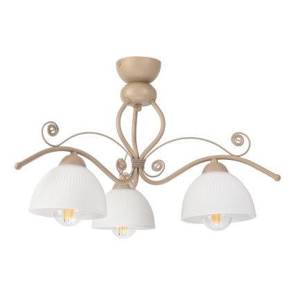 Brilagi - Přisazený lustr ANTICO MODERN 3xE27/60W/230V béžová