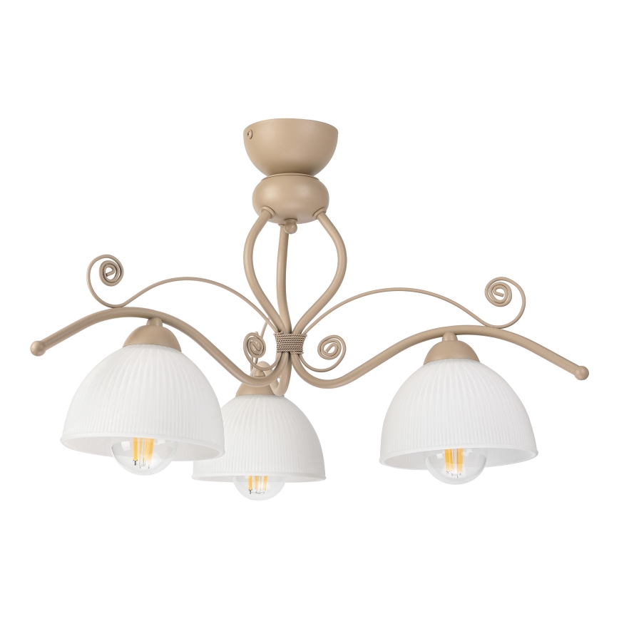 Brilagi - Přisazený lustr ANTICO MODERN 3xE27/60W/230V béžová