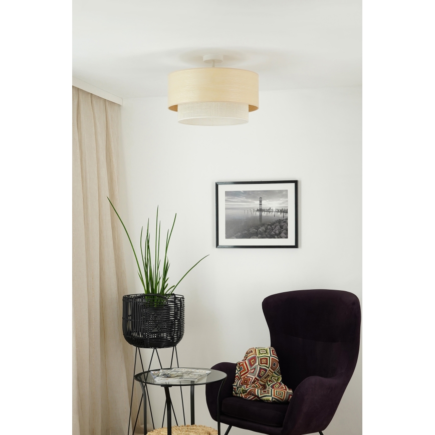Brilagi - Přisazený lustr ARIZONA BOHO 1xE27/15W/230V pr. 45 cm béžová