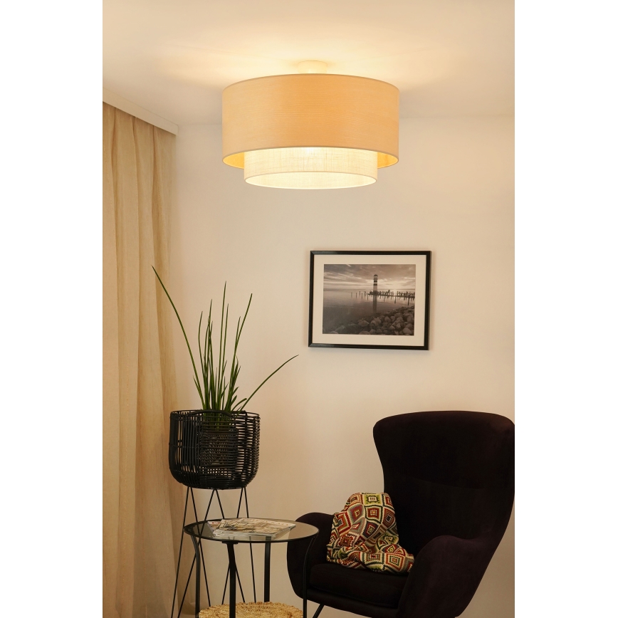 Brilagi - Přisazený lustr ARIZONA BOHO 1xE27/15W/230V pr. 60 cm béžová
