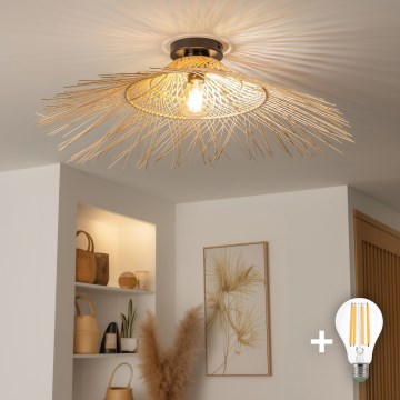 Brilagi - Přisazený lustr CERIA BOHO 1xE27/40W/230V pr. 70 cm bambus