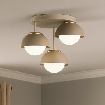 Brilagi - Přisazený lustr COSMO 3xE27/60W/230V béžová/zlatá