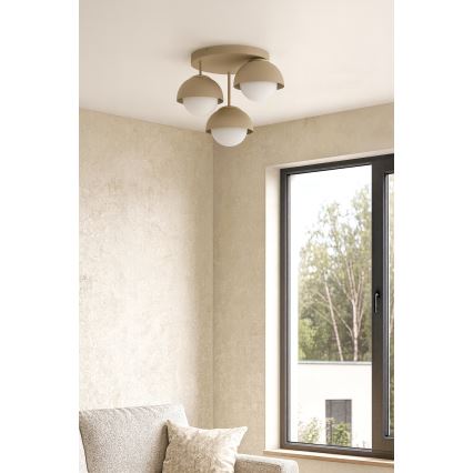 Brilagi - Přisazený lustr COSMO 3xE27/60W/230V béžová/zlatá
