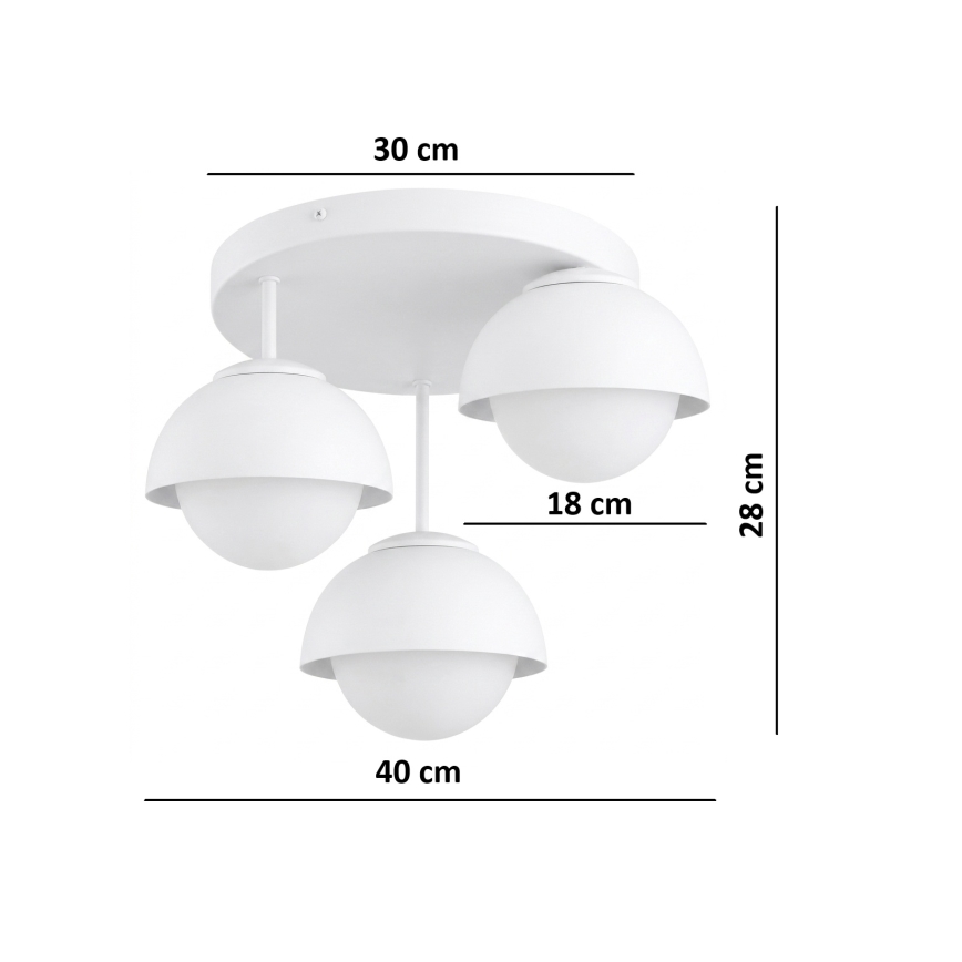 BRILAGI - Přisazený lustr COSMO 3xE27/60W/230V bílá/zlatá