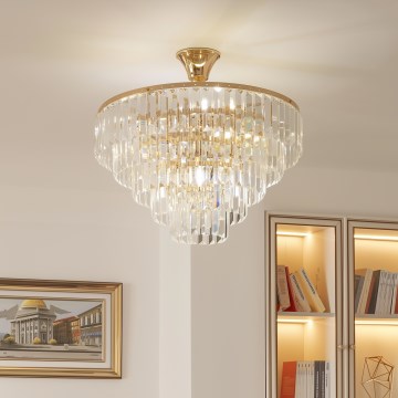 Brilagi - Přisazený lustr CRYSTAL 5xE14/40W/230V zlatá