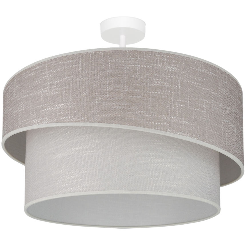 Brilagi - Přisazený lustr DOVER SHINE 1xE27/15W/230V pr. 50 cm šedá/krémová