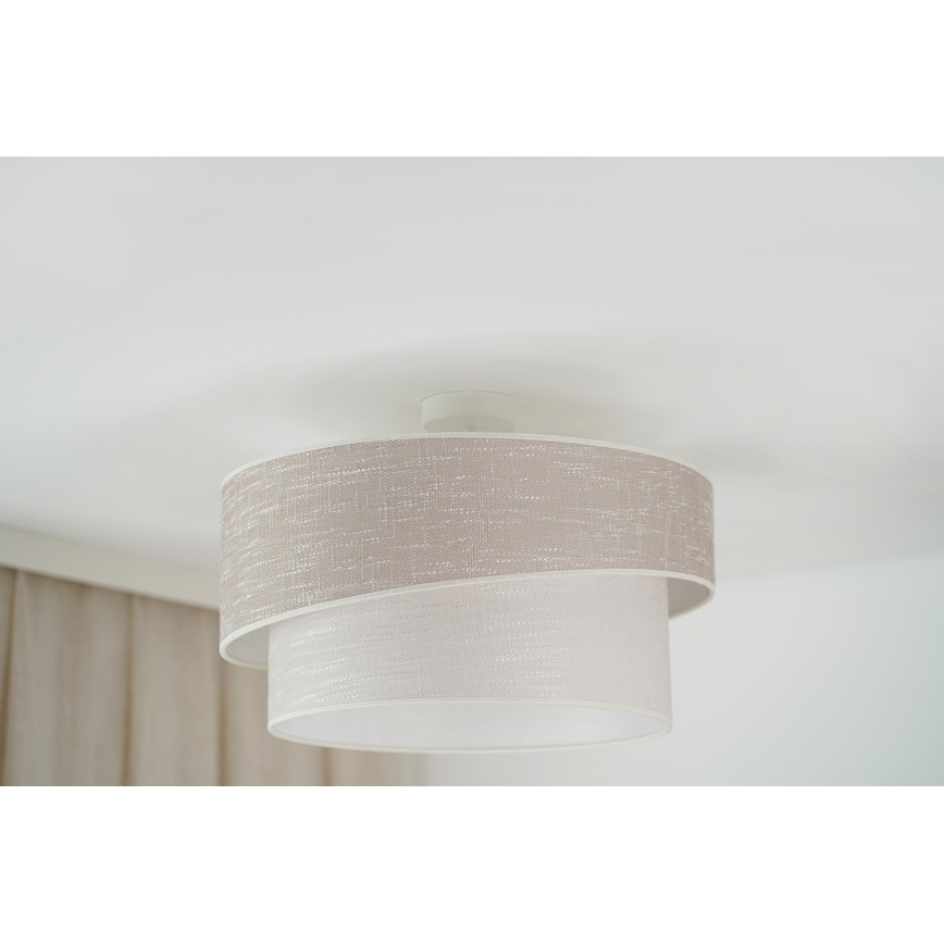 Brilagi - Přisazený lustr DOVER SHINE 1xE27/15W/230V pr. 50 cm šedá/krémová