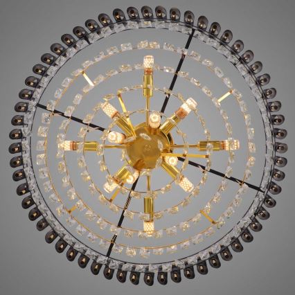 BRILAGI - Přisazený lustr ECLIPSE 12xE14/10W/230V pr. 78 cm zlatá/černá
