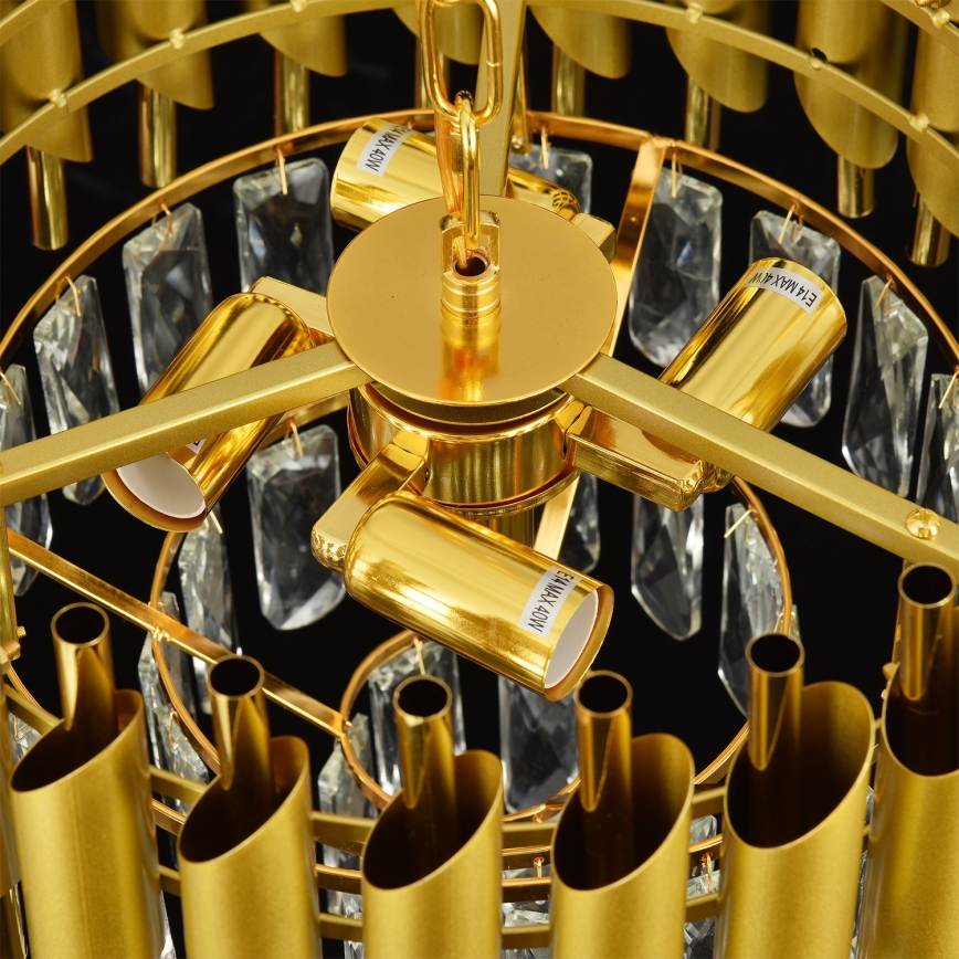 Brilagi - Přisazený lustr ECLIPSE 5xE14/10W/230V pr. 38 cm zlatá