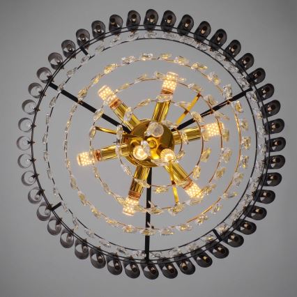 BRILAGI - Přisazený lustr ECLIPSE 9xE14/10W/230V pr. 58 cm zlatá/černá