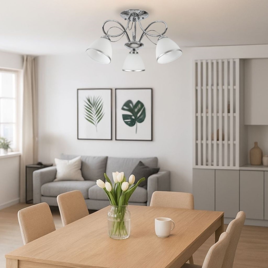 Brilagi - Přisazený lustr FRED 3xE27/60W/230V pr. 59 cm lesklý chrom