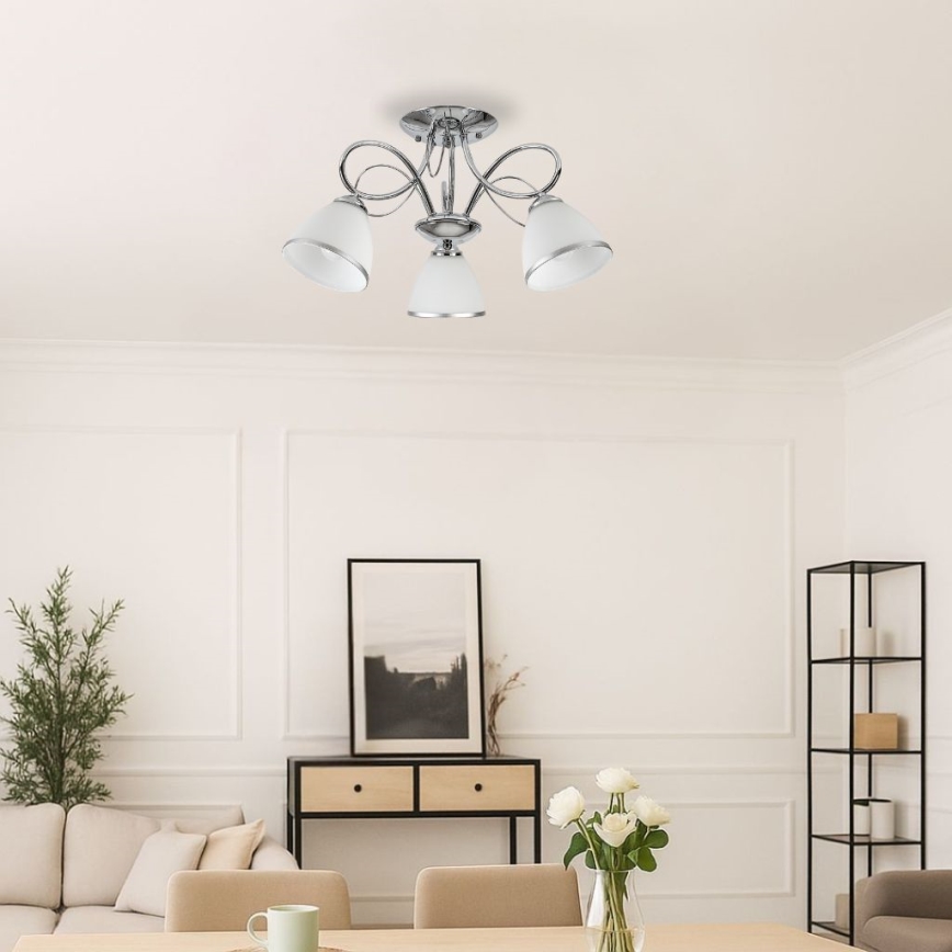 Brilagi - Přisazený lustr FRED 3xE27/60W/230V pr. 59 cm lesklý chrom