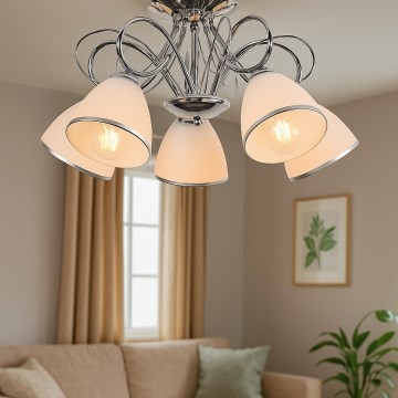 Brilagi - Přisazený lustr FRED 5xE27/60W/230V pr. 59 cm lesklý chrom