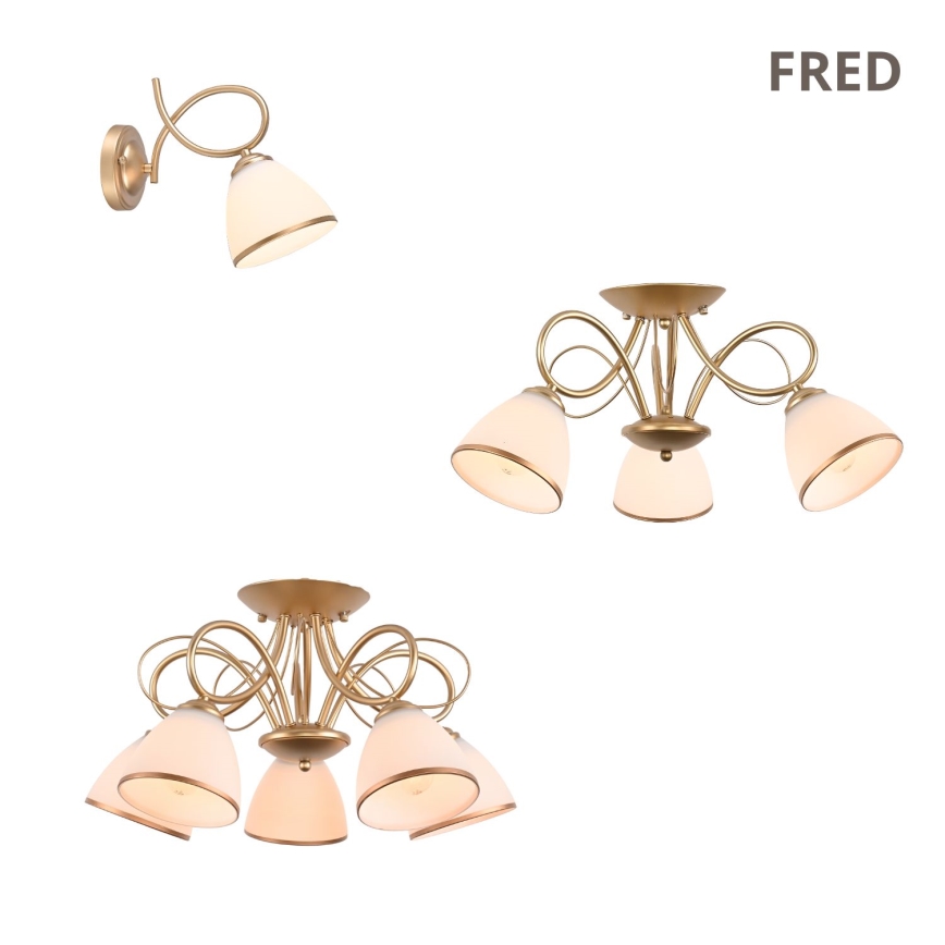 Brilagi - Přisazený lustr FRED 5xE27/60W/230V pr. 59 cm zlatá